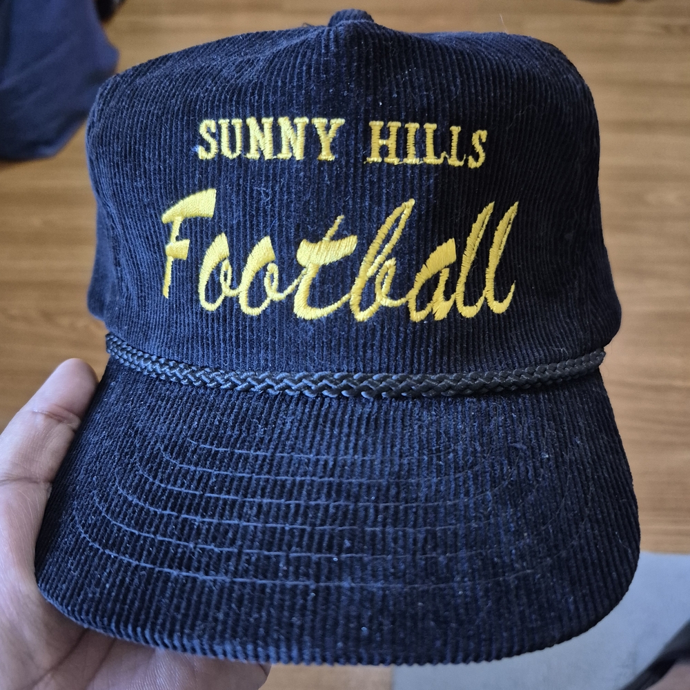 Sunny Hills Football Black and Gold Hat